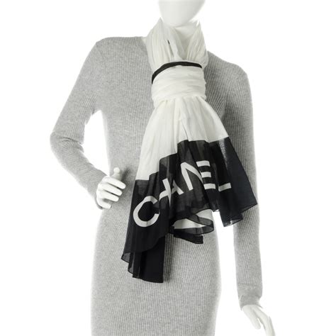 chanel cotton scarf